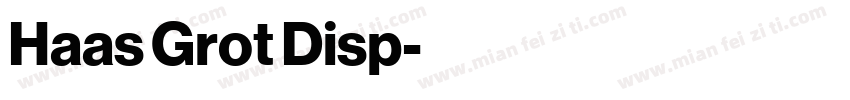 Haas Grot Disp字体转换